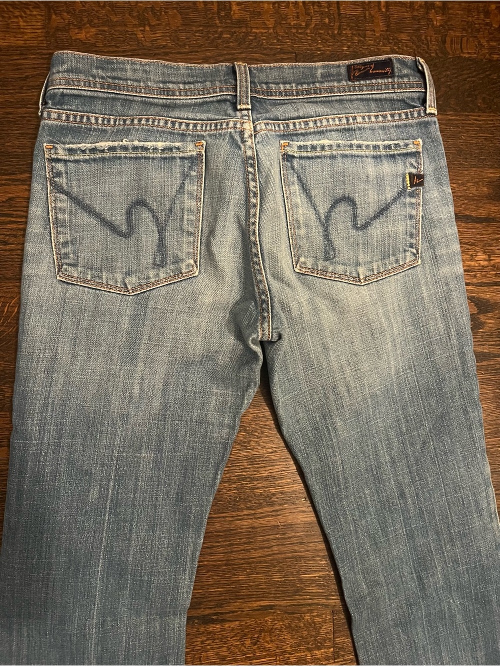 Y2K Citizens of Humanity Ingrid Women’s Low Rise Flare Jeans Light Wash Size 27 - Picture 7 of 9